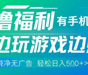 无门槛0撸赚钱项目详解 玩游戏做任务随时随地可做易上手-雨叶虚拟资源网