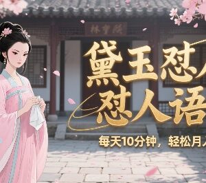 2025AI生成林黛玉怼人内容副业玩法 每日10分钟月入过万实操教程-雨叶虚拟资源网