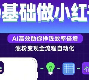 0基础如何做小红书涨粉变现 AI助力高效提升运营赚钱效率-雨叶虚拟资源网