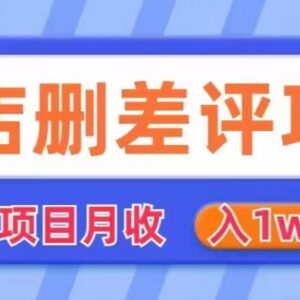 售价980元抖店删差评项目完整揭秘 商家必备防范指南-雨叶虚拟资源网