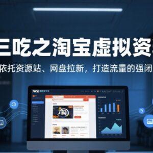 淘宝虚拟资料一鱼三吃变现玩法 依托资源站网盘拉新打造流量闭环-雨叶虚拟资源网