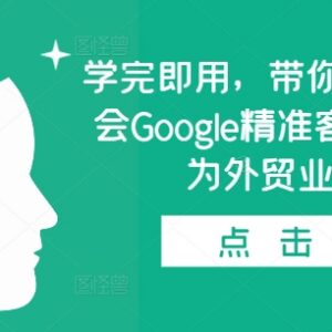 0基础Google精准客户开发实操教程 外贸业务能力提升指南-雨叶虚拟资源网