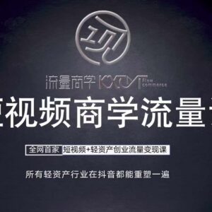 短视频商学流量课 从口播拍摄剪辑到轻资产创业变现全教学-雨叶虚拟资源网