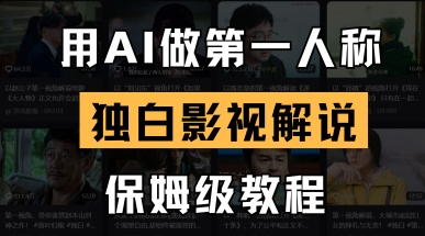 用AI制作第一人称独白影视解说 保姆级实操全流程教程