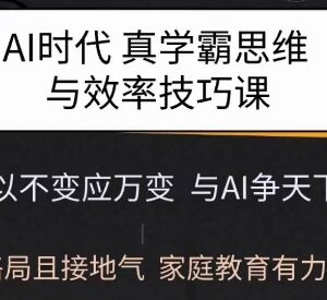 AI时代学霸思维与学习方法课 家庭教育实用参考学习资源-雨叶虚拟资源网