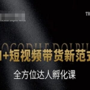 AI+短视频带货达人孵化课 抖音起号爆单全流程实操教学-雨叶虚拟资源网