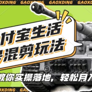 支付宝生活号军事赛道混剪玩法 新手低门槛副业实操指南-雨叶虚拟资源网