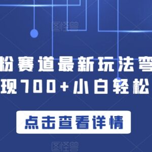 最新S粉赛道实操玩法拆解 新手易上手单日可变现700+-雨叶虚拟资源网