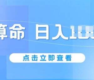 2024年AI算命6月新玩法 低门槛易上手单日收益可达千元-雨叶虚拟资源网