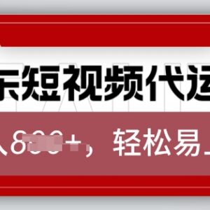 2025京东短视频带货代运营项目 低门槛操作变现方法详解-雨叶虚拟资源网