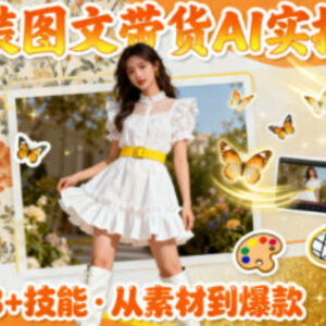 女装图文带货AI实操课程 38项实用技能提升素材制作效率-雨叶虚拟资源网