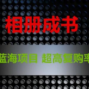 相册成书照片书蓝海创业项目解析 正规操作可实现月入过万-雨叶虚拟资源网