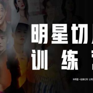 2023明星切片线上训练营 拆片剪辑运营全流程实操教学课程-雨叶虚拟资源网