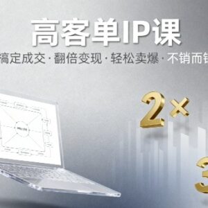 高客单IP成交系统课程 私域转化变现运营方法全指南-雨叶虚拟资源网