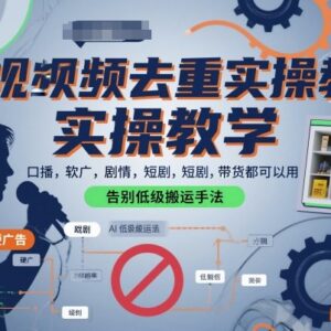 全品类短视频去重实操教程 告别低级搬运轻松过原创审核-雨叶虚拟资源网