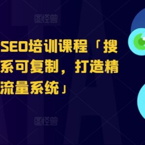 SEO搜索引擎排名培训课程 全链路实操打造精准被动流量系统-雨叶虚拟资源网