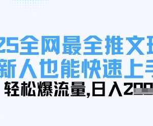 2025全网小说推文全玩法 新人零剪辑基础上手副业爆流赚收益-雨叶虚拟资源网