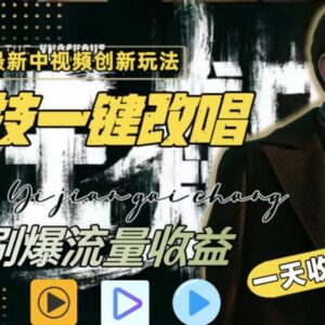 AI一键改唱影视解说新玩法 全平台引流涨粉变现实操教程-雨叶虚拟资源网