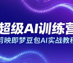 剪映即梦豆包AI实战教程 零基础AI创作运营训练营课程-雨叶虚拟资源网