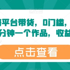2024百家号蓝海带货实操教程 0门槛小白易上手收益稳定-雨叶虚拟资源网
