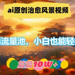 AI生成原创治愈风景视频教程 小白易上手可打造高流量爆款-雨叶虚拟资源网