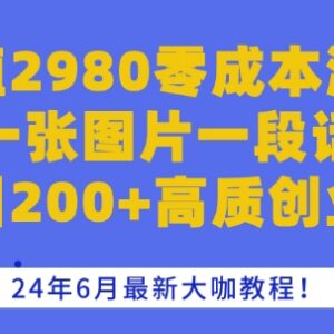 2024年零成本混群引流技巧 日引200+高质创业粉实操教程-雨叶虚拟资源网