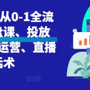2024直播带货从0到1全流程教程 含运营投放话术全套学习资料-雨叶虚拟资源网