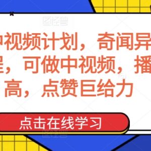 奇闻阁奇闻异事类中视频教程 内容创作运营全流程实操指南-雨叶虚拟资源网