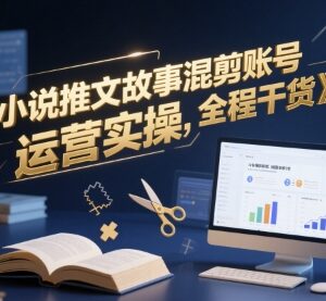 小说推文故事混剪账号运营实操 从注册到起号全流程干货-雨叶虚拟资源网