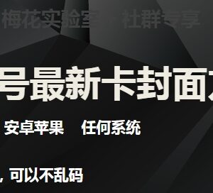 梅花实验室社群最新卡封面玩法3.0 支持安卓苹果全系统不限设备-雨叶虚拟资源网