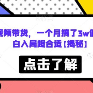 多多视频带货完整实操攻略 小白入门单月最高可拿3万佣金-雨叶虚拟资源网