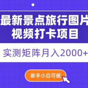 景点旅行内容搬运变现项目 新手矩阵操作实测月入2000+玩法揭秘-雨叶虚拟资源网
