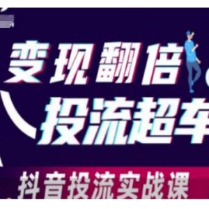 抖音投流实战课 从基础操作到策略优化实现投放变现翻倍-雨叶虚拟资源网