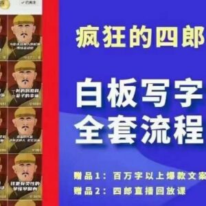 热门白板写字起号全流程教程 从账号搭建到变现实操教学-雨叶虚拟资源网