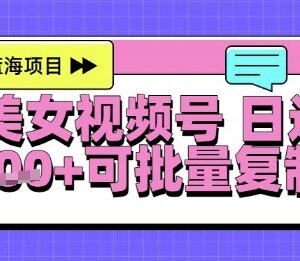 视频号AI美女跳舞起号玩法拆解 小白可操作附变现路径-雨叶虚拟资源网