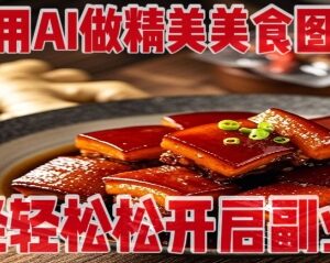 AI生成精美美食图教程 无需专业设备即可低成本开启副业-雨叶虚拟资源网
