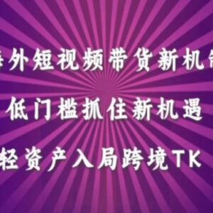 2024TikTok跨境带货实操教程 低门槛轻资产入局海外短视频赛道-雨叶虚拟资源网