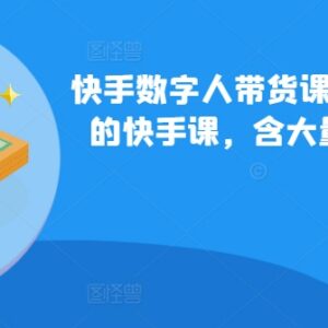 2024快手数字人带货系统课程 含详细俄罗斯数字人玩法教学-雨叶虚拟资源网