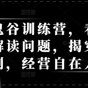 天道鬼谷训练营全套课程 拆解商业规律提升认知经营自在人生-雨叶虚拟资源网