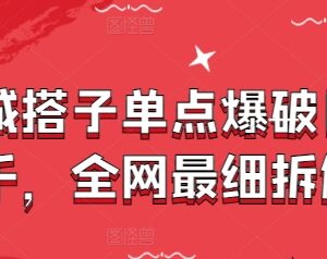 同城搭子单点爆破实操拆解 19.9入群变现全流程玩法解析-雨叶虚拟资源网