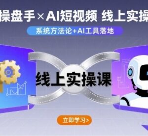 IP操盘手线上实操课程 AI短视频运营制作全套学习教程-雨叶虚拟资源网