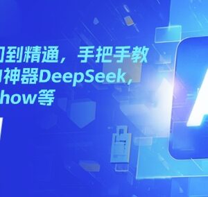 国产AI从入门到精通 DeepSeek Kimi等工具使用教程合集-雨叶虚拟资源网