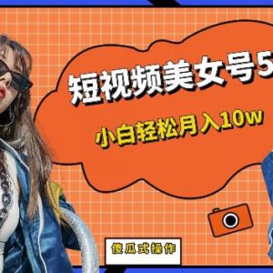 短视频美女号5.0实操教程 小白可落地的副业玩法附配套素材-雨叶虚拟资源网