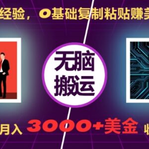 0基础海外发帖赚美刀实操项目分享 无需经验月入可超3000美元-雨叶虚拟资源网