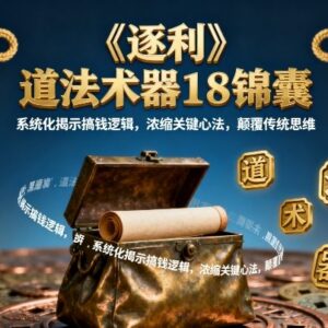 逐利道法术器18锦囊课程 系统化揭秘搞钱逻辑与核心心法-雨叶虚拟资源网