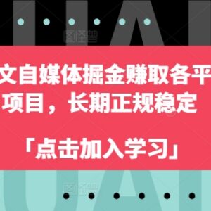 2024图文自媒体赚多平台收益 正规长期稳定项目实操分享-雨叶虚拟资源网