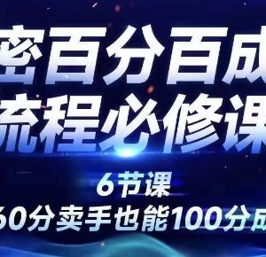 私密行业成交流程线上训练营 助力普通卖手提升成交转化率-雨叶虚拟资源网