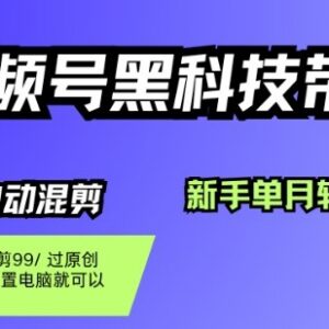 视频号纯搬运无剪辑带货玩法 新手零投入可实现月入过万-雨叶虚拟资源网