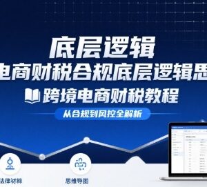 跨境电商财税合规底层逻辑教程 架构搭建及报关缴税实操指南-雨叶虚拟资源网