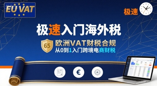 跨境电商海外税零基础入门 欧洲VAT财税合规实操全指南